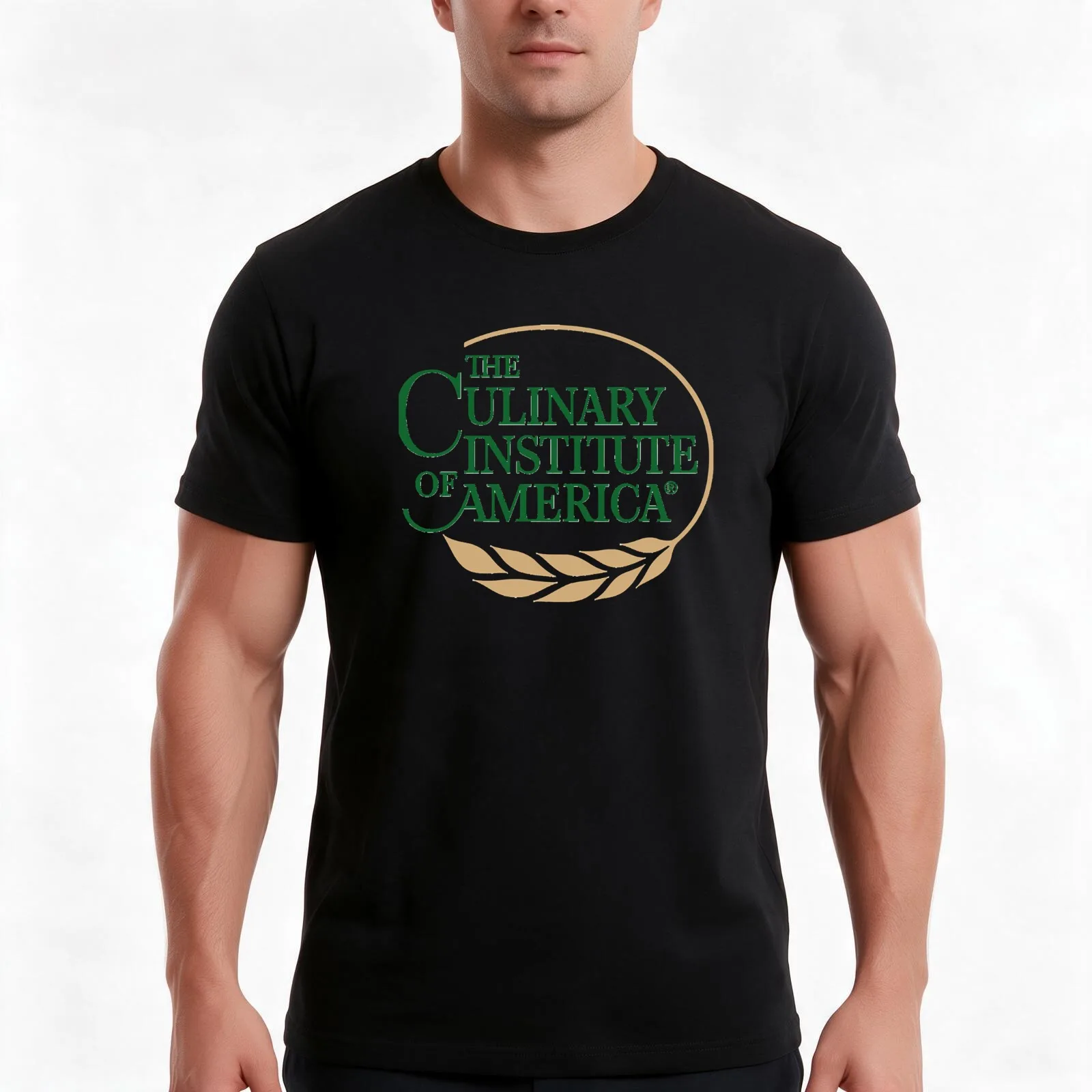 CIA (The Culinary Institute of America) T-Shirt, Summer Casual Cotton Tee, Oversized Streetwear Tops, Vintage Graphic Print