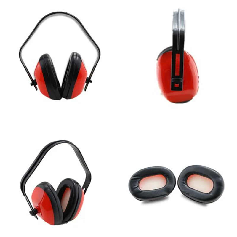 Casque anti-choc en plastique, protection auditive, réduction du bruit, insonorisé, cache-oreilles, chasse, jaune