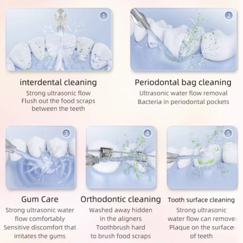 باناسونيك قطن الأسنان المنزل المحمولة بالموجات فوق الصوتية المياه الخيط تقويم الأسنان تنظيف قشارة Flosser شحن سريع تنظيف الأسنان
