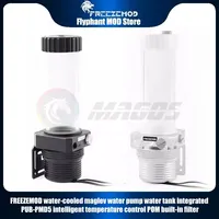 FREEZEMOD 18W D5 Water Pump Reservoir,Intelligent Control POM Built In Filter 5900RPM/Flow Lift 5 Meter /1100L/H PUB-PMD5