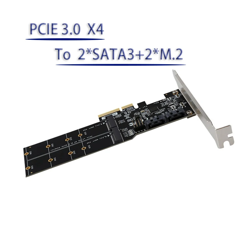 

PCI E Sata Card Controller PCIE expansion card Sata3.0 Adapter PCIe Converter PCI-E Riser Card Adapter B-Key Adapter Card for PC