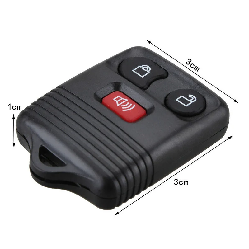 Keyless Auto Afstandsbediening Sleutel Schelpen 3 Knop Zwart Vervanging Klep Auto Decor Accessoires Voor Ford Explorer Focus