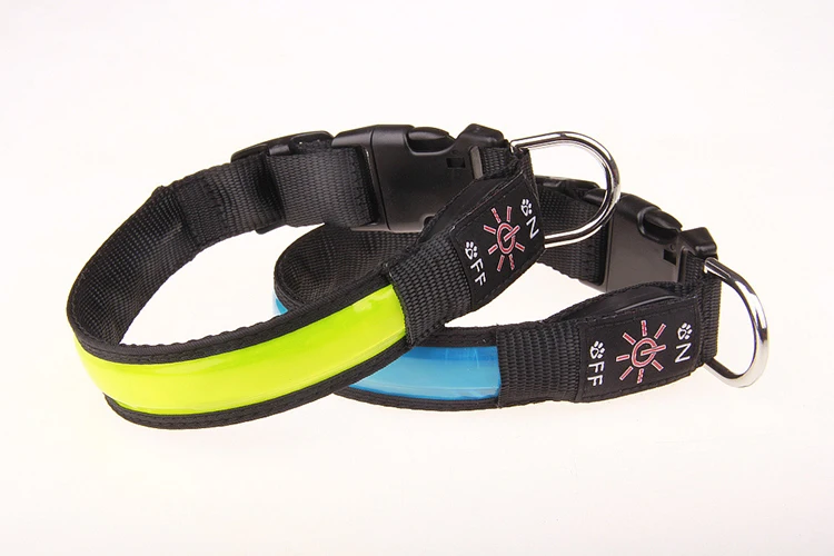 Pinkycolor USB Lade LED Hund Kragen Leucht Licht Nacht Sicherheit Reflektierende Leder Glühenden Kragen Für Hunde Haustiere Wiederaufladbare – Detail 10