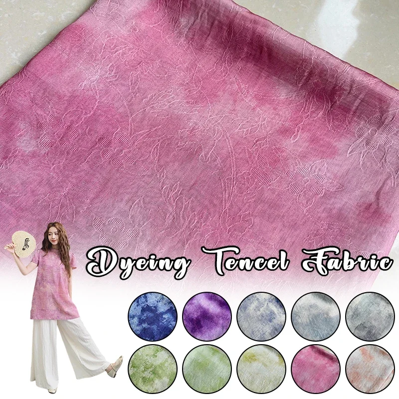 

Цифровая жаккардовая ткань для окрашивания, ширина 1,5 м, техника размазывания, ткань для смешивания, сделай сам, новый китайский стиль, ткань Hanfu Cheongsam