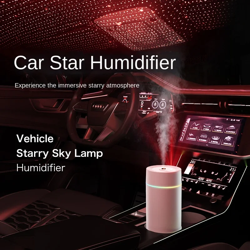 Mini USB Car Humidifier 2024 Creative Starry Sky Aromatherapy Diffuser for Office Home