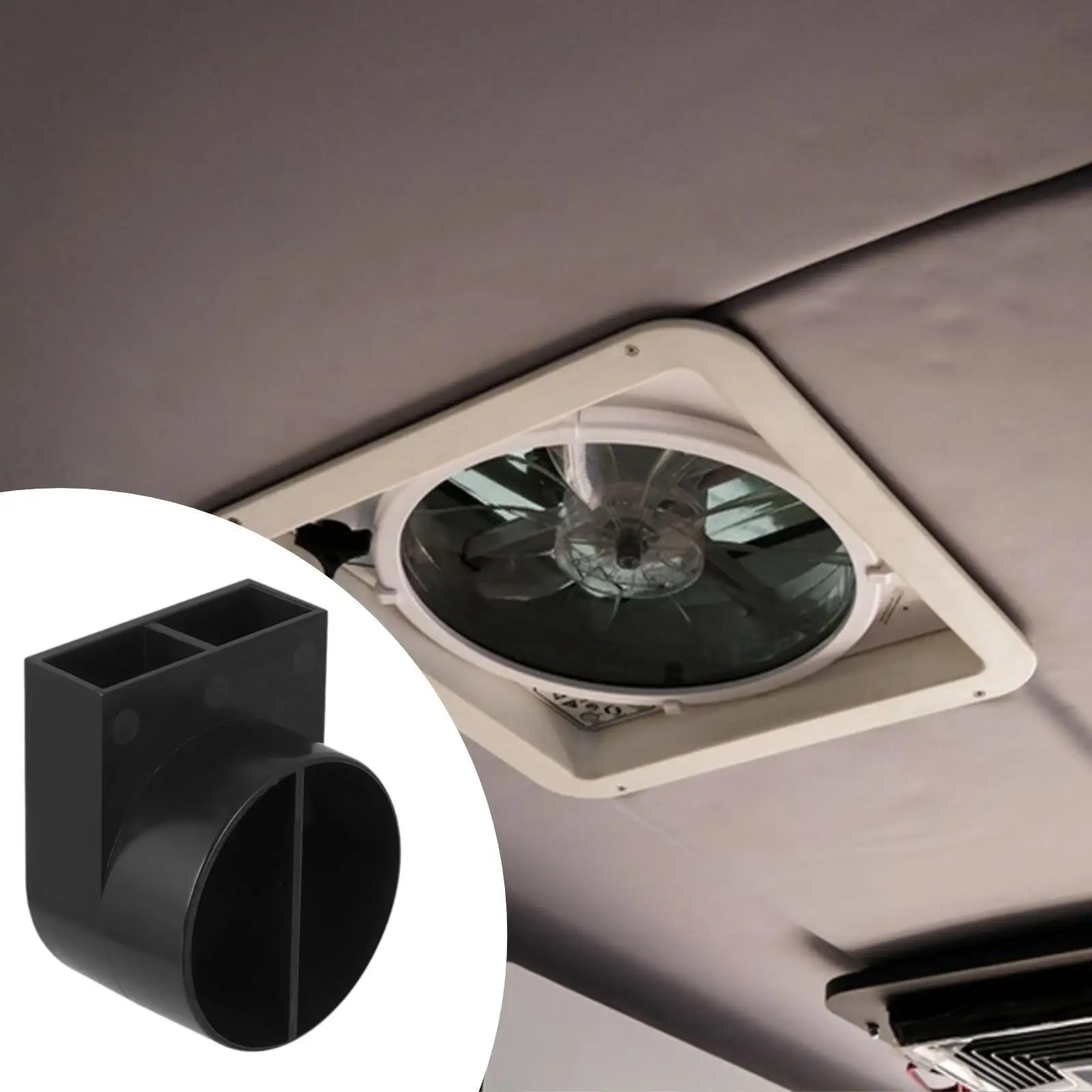 Warm Air Vent Outlet for RV Adjustable Airflow 180 Degree Rotation Heater Duct Cover Durable PP Easy to Install