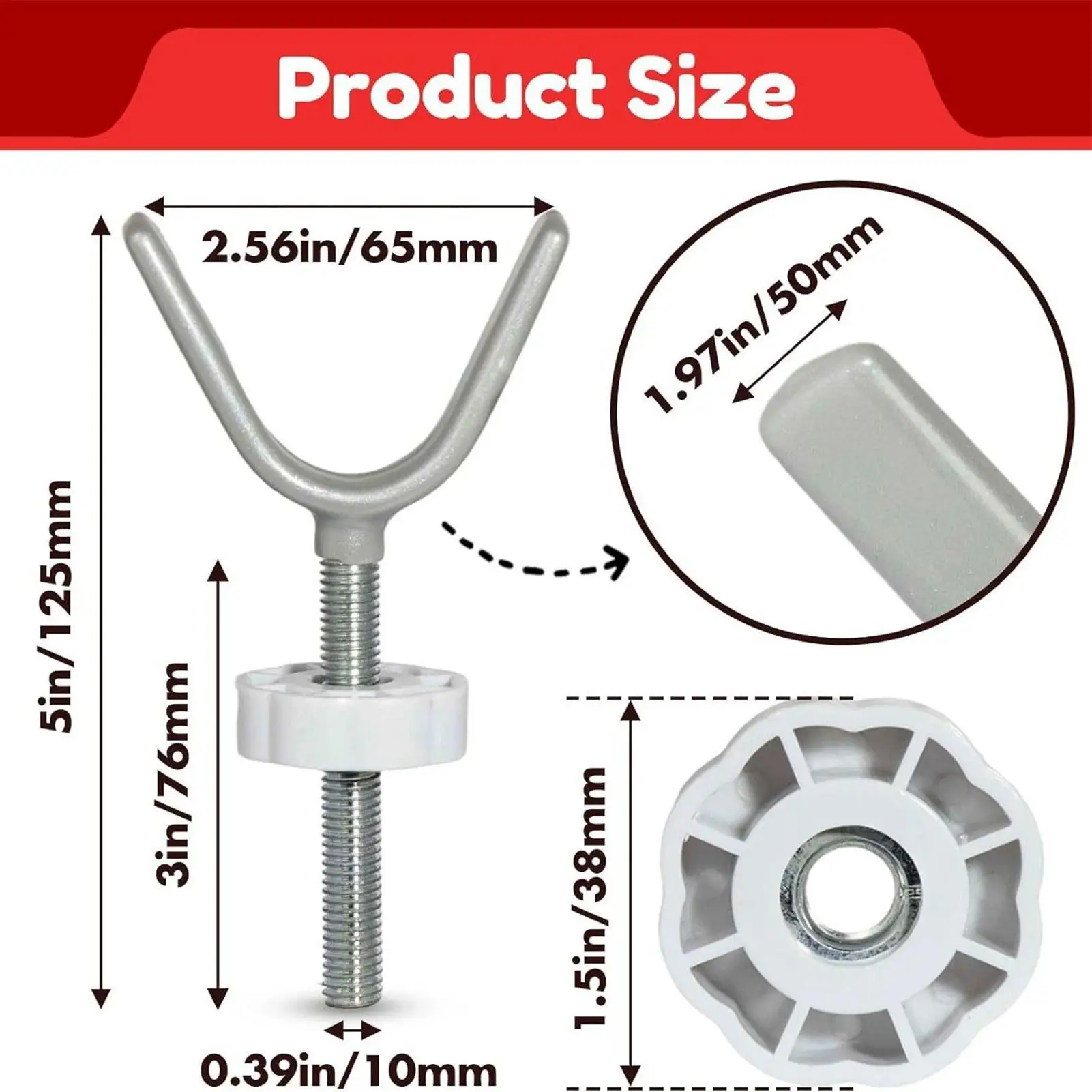 Adaptador de barreira para portão de bebê, 4 peças, estabilizador de barreira para animais de estimação, à prova de crianças, para trilhos, deck interno e externo, varanda