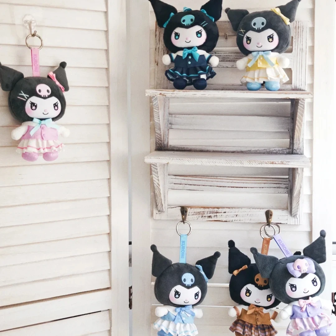 Kuromi School Life Series Vinyl Plush Blind Box Trendy Toy Cute Desktop Decor Doll Backpack Pendant Surprise Gift Mystery Boxs