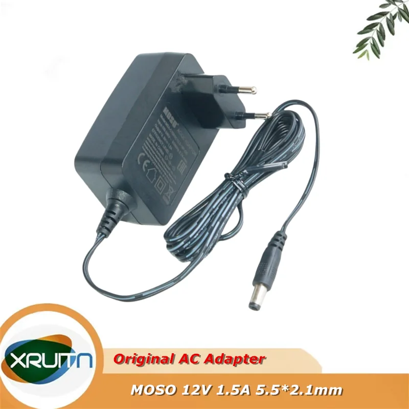 

Оригинальный адаптер переменного тока MOSO MSA-C1500IC12.0-18P-DE EU 12 В 1,5 А 18 Вт 5,5*2,1 мм для Hikvision DVR, зарядное устройство