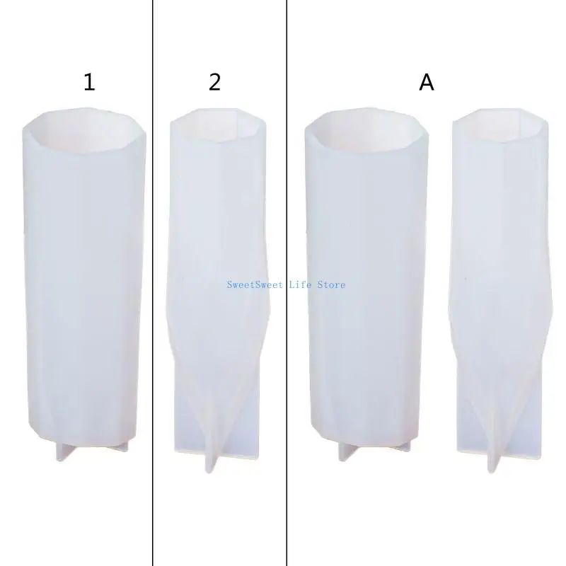 

D5QB Large Crystal Point Silicone Moulds for Resin Crystal Tower Resin Moulds for DIY