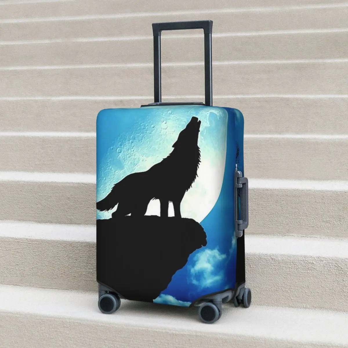 

Защитный чехол для чемодана Howling Wolf, эластичные защитные чехлы для багажа для путешествий на 18-32 дюйма