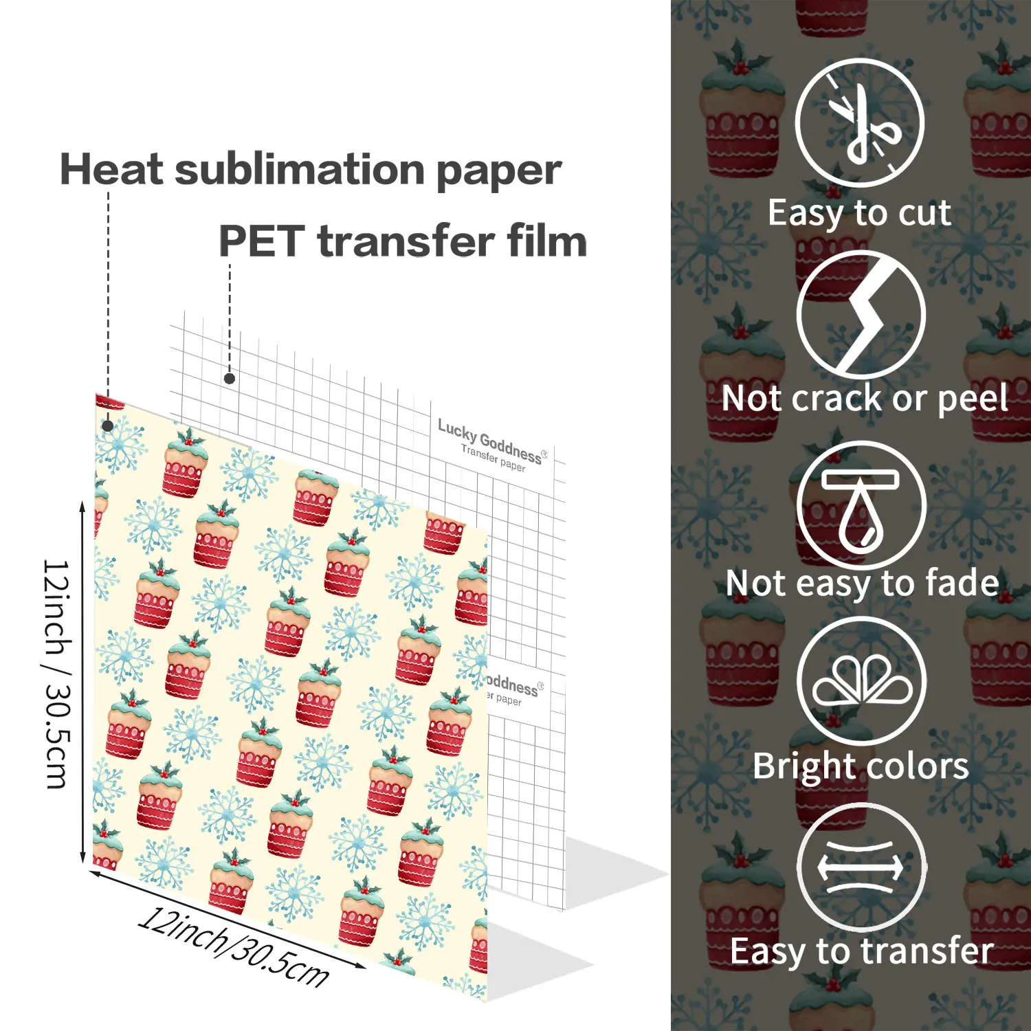 WOWOCUT Christmas Infusible Transfer Ink Sheet 12