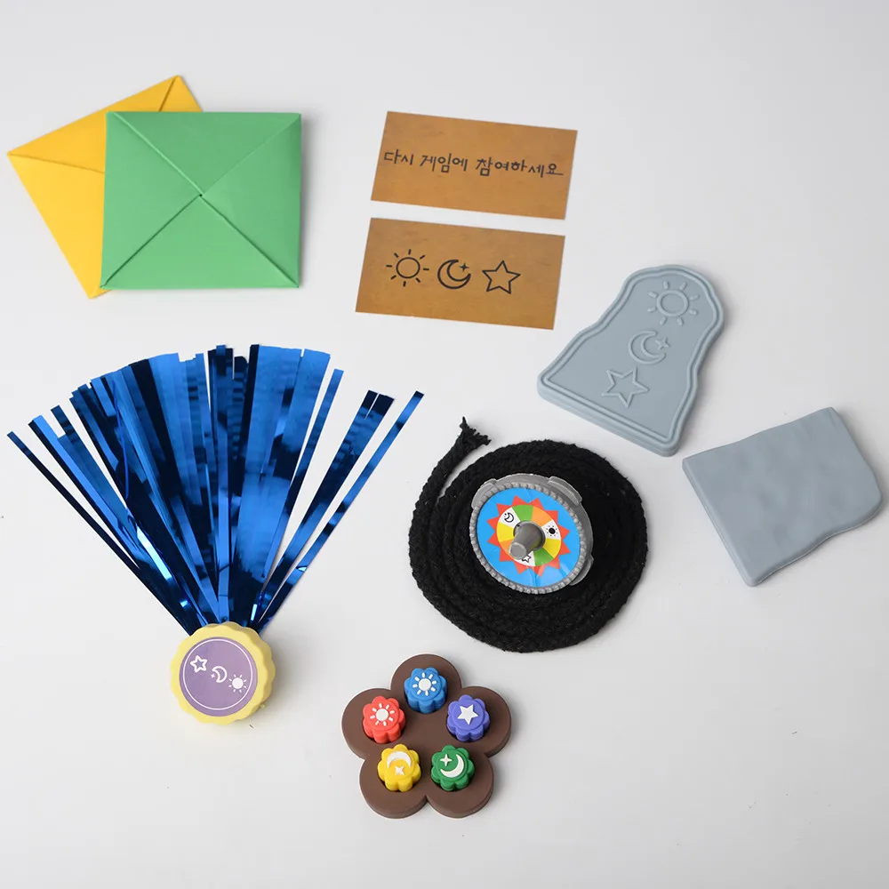 Koreanisches Folk-Spielset für Kleinkinderstangen (koreanisches traditionelles Spielspiel), Familienreisespiele, Eis für Kinder