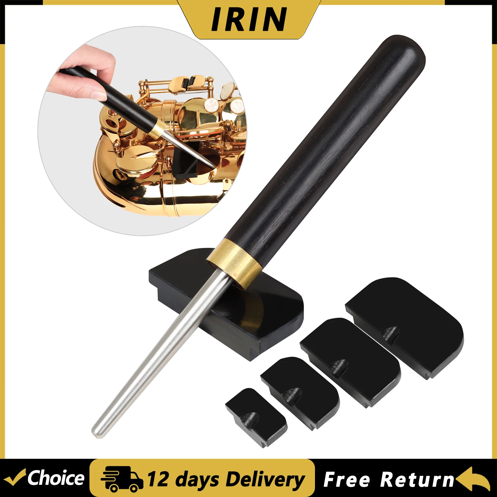 IRIN Soprano Alto Tenor Saxophone Sound Hole Deformation Dent Repairing Part Tool ​Four Size Spacer Instrument Accessories