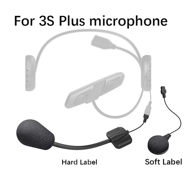 

ДЛЯ SENA 3S Plus Bluetooth-гарнитура, аксессуар, мягкий микрофон и жесткий микрофон