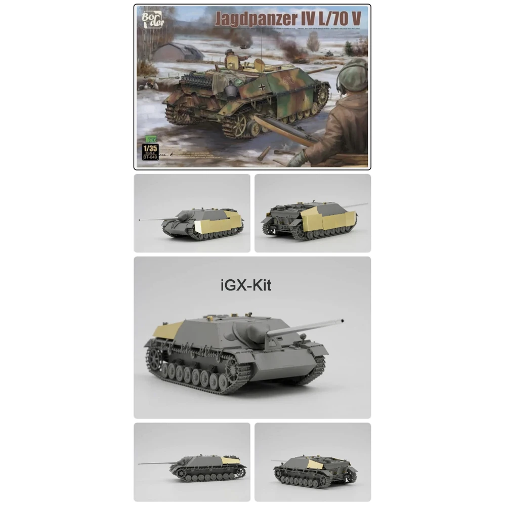 

Border BT049 1/35 Scale German Jagdpanzer IV L/70 V Tank Destroyer Vehicle Plastic Assembly Model Building Kit Hobby Craft