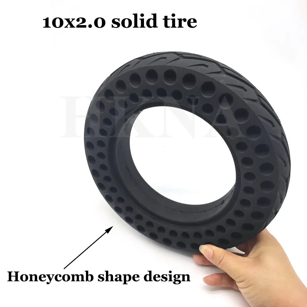 

10x2.0 Explosion-Proof Solid Tire 10 Inch Non-inflatable Honeycomb Tyre Electric Scooter Wheel Parts