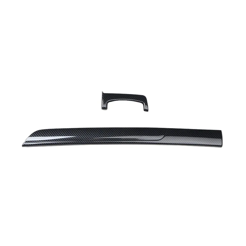 2pcs Car Interior Styling Dash Dashboard Sticker Cover Moulding Trim for FORD EXPLORER 2016 2017 2018 view 2