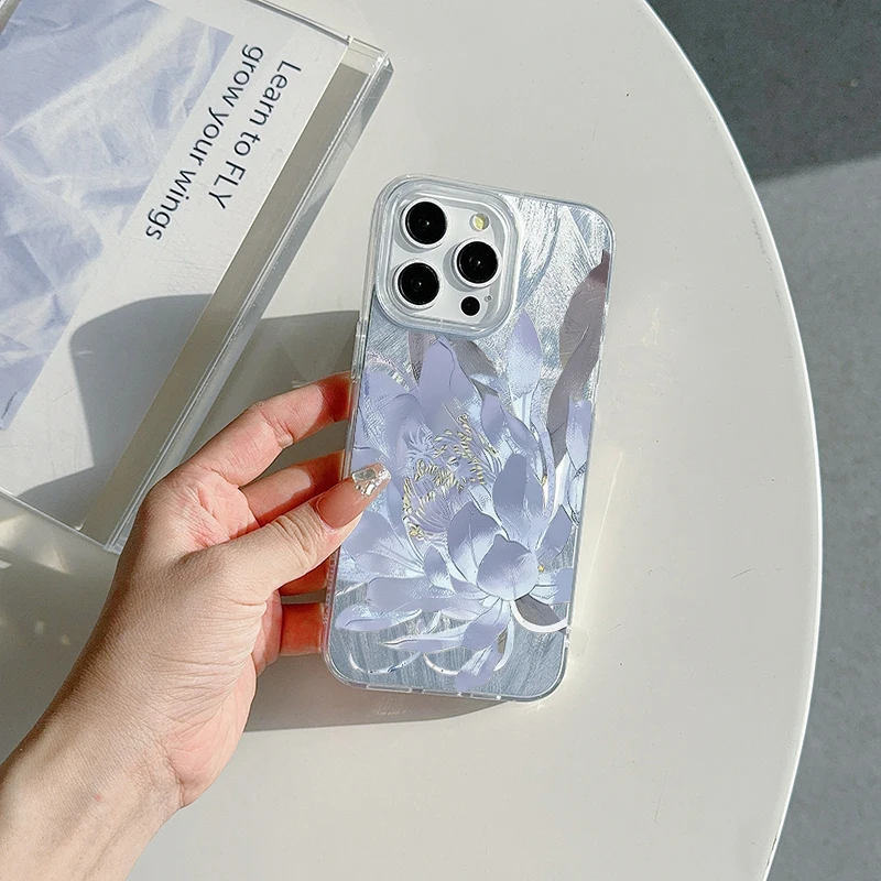 حافظة لهاتف آيفون 17 Air 16 16e 15 14 13 12 11 Pro Max 8 7 Plus غطاء خلفي لامع #2