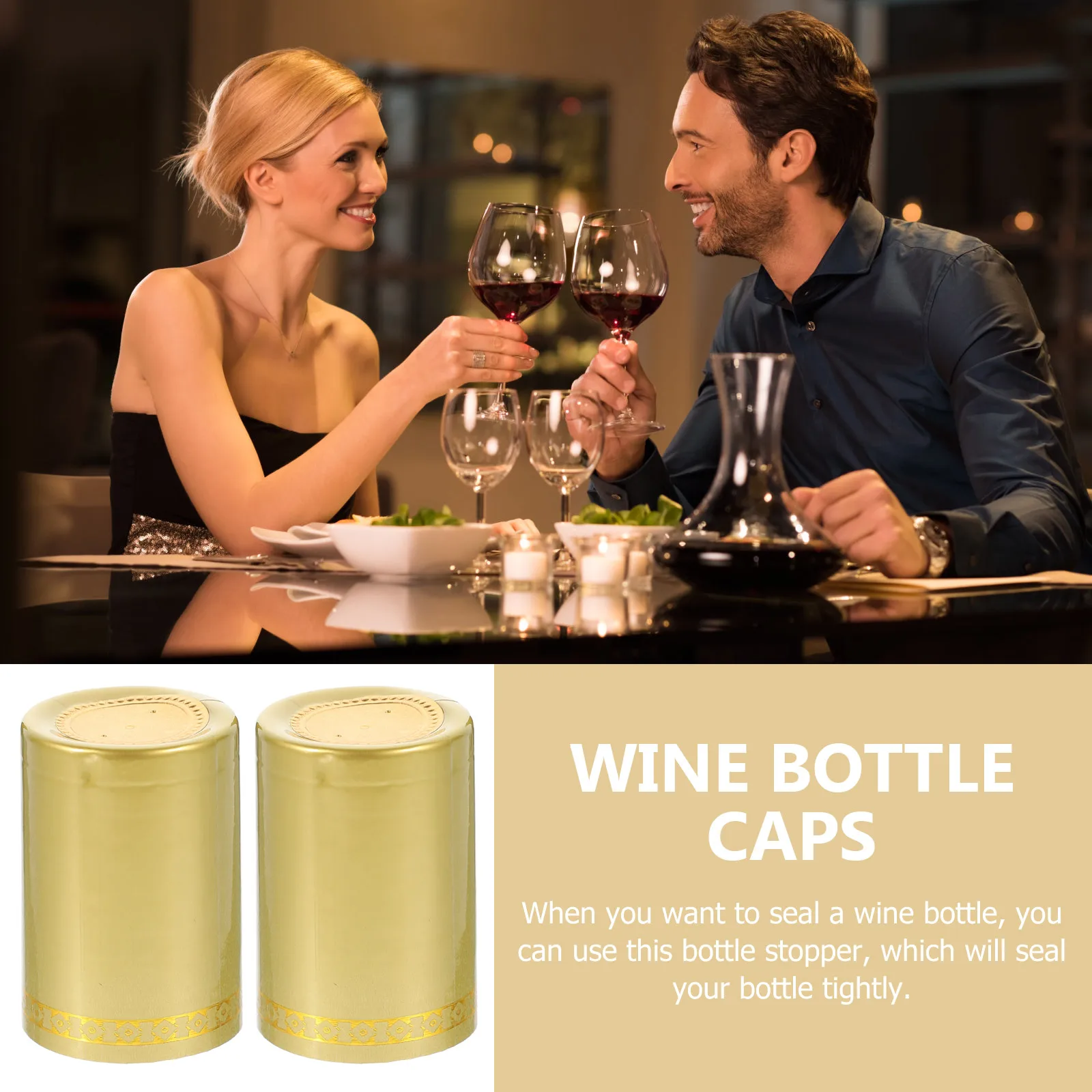 

50pcs Bottle Shrink Caps Heat Resistant Sealing Wraps Air Tight Wine Bottle Sealer Stopper Gift Packaging Accessory Red Wine