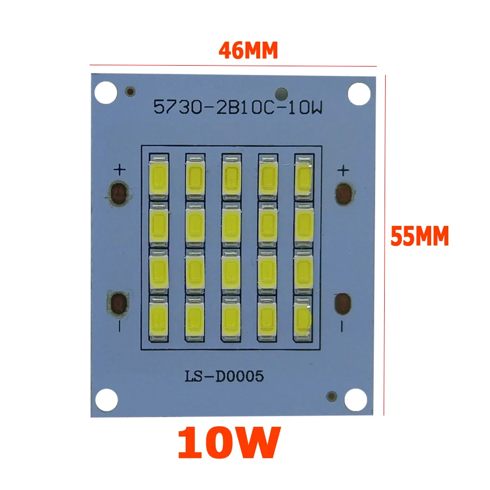 2 sztuki LED PCB pełna moc 10W 20W 30W 50W 100W 150W 200W reflektor 5730 SMD LED PCB lampa płyta PCB aluminiowa płyta do reflektora led