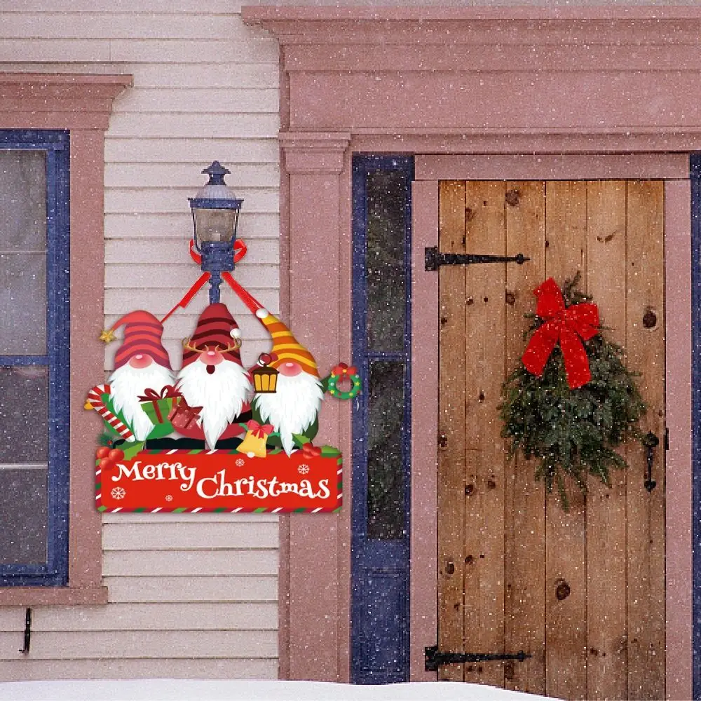

5pcs Crafts Exquisite Christmas Door Frame Decoration Cartoon Creative Door Hanging Reusable Multi-purpose Door Pendant Party