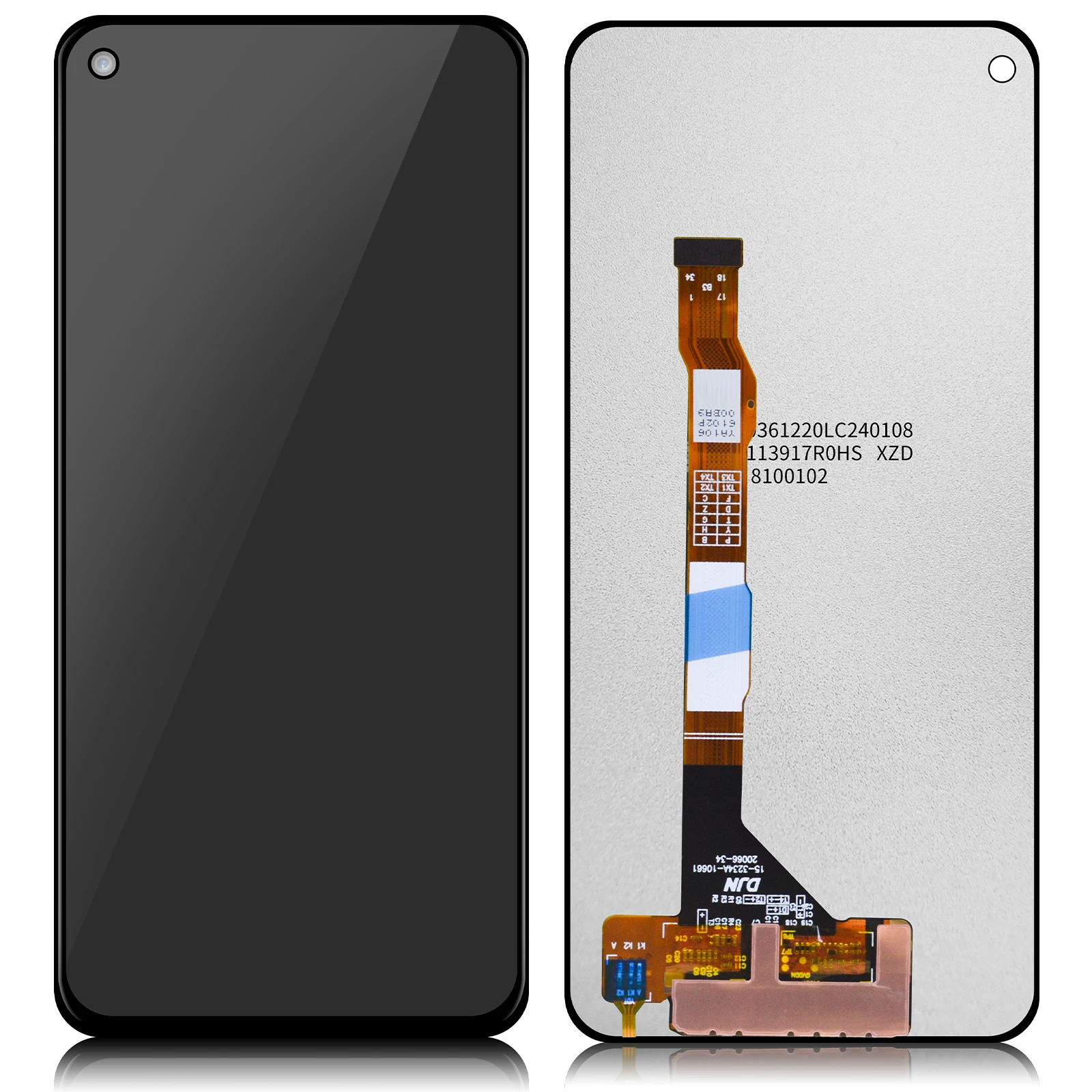 Digitalizador de pantalla táctil de teléfono, reemplazo de pantalla LCD de 6,47 pulgadas para Vivo Y30 2020 Global 1938 Y30i 2020 2019