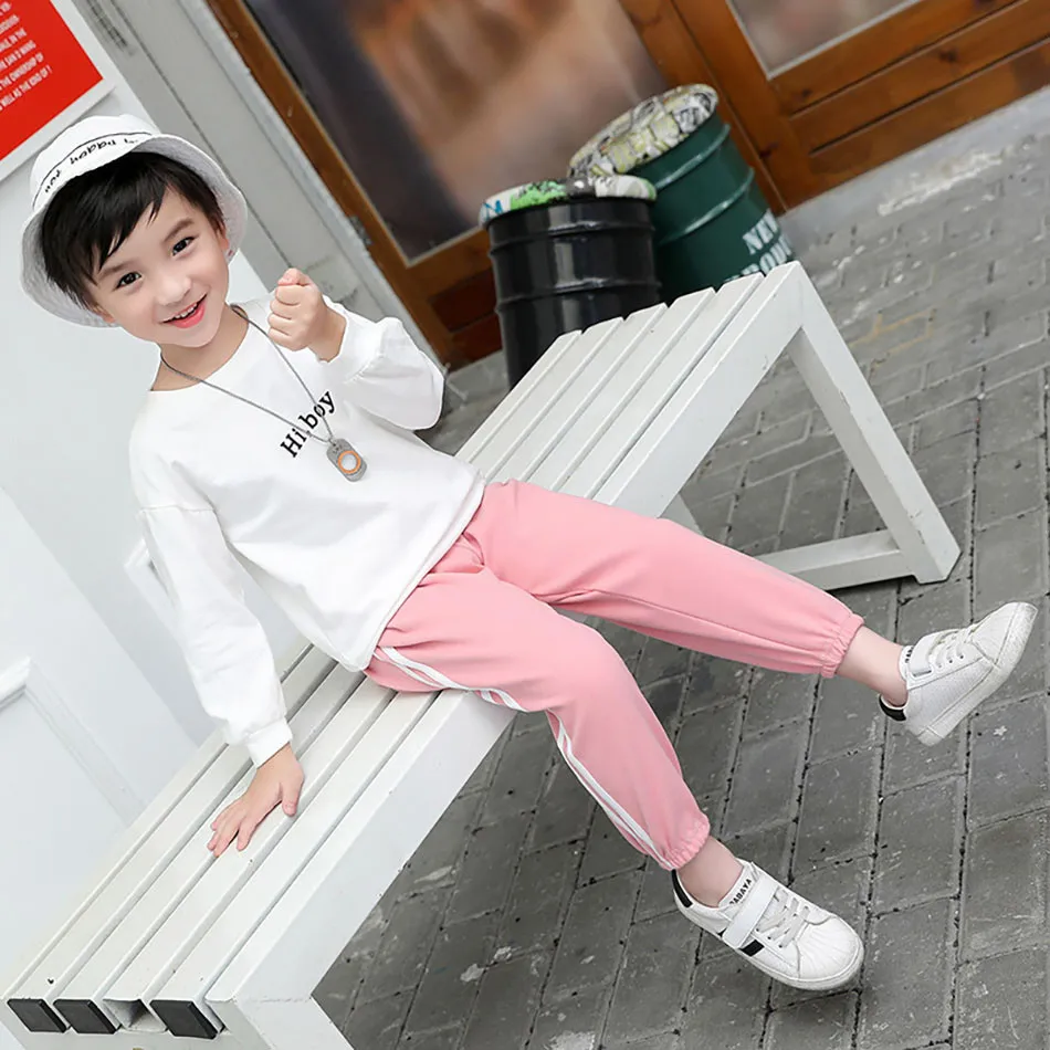 Kids Sports Pants Stylish Comfortable Unisex Children Lounge Pants Boy Girl Daily Wear Outdoor Play and School Casual Trousers