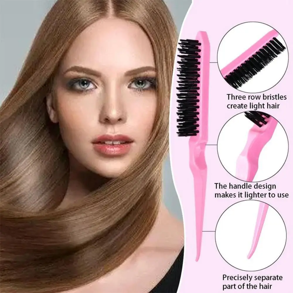 5 Teile/satz Professionelle Haar Styling Kamm ABS Einfarbig Entwirren Haar Pinsel Anti Statische Lockiges Haar Gebogen Für Alle Haar arten