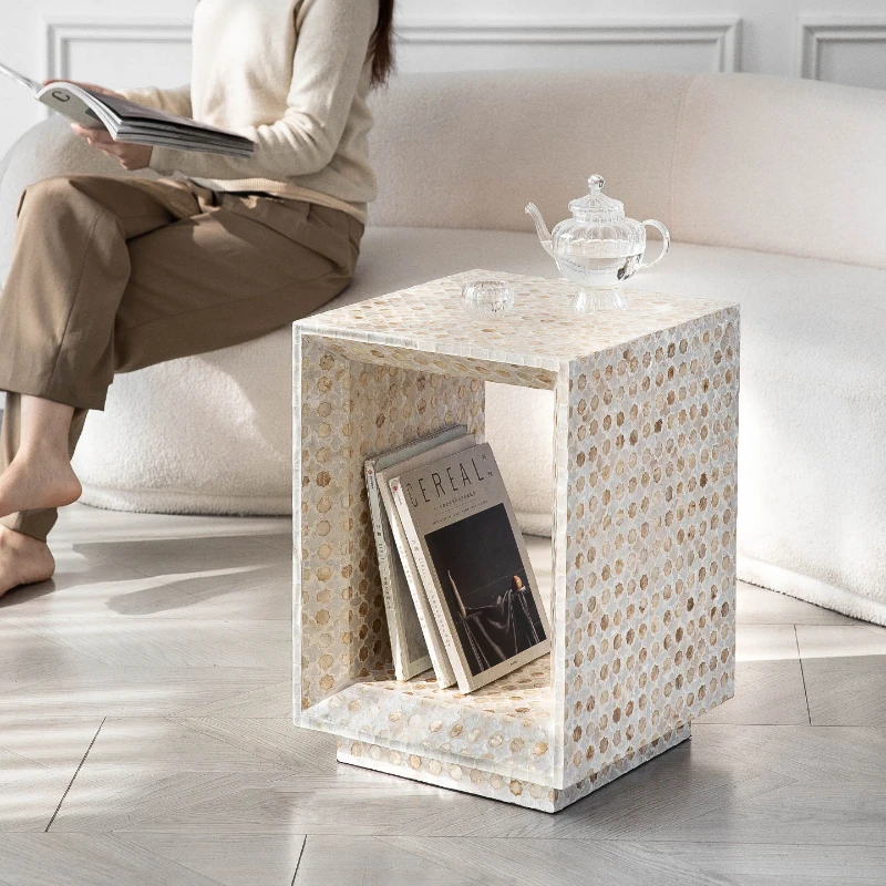 Shell storage sofa corner table coffee table furniture screw square table