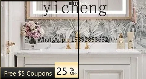 

bathroom cabinet combination rock slab seamless ceramic integrated basin toilet floor double basin sink basin cabinet