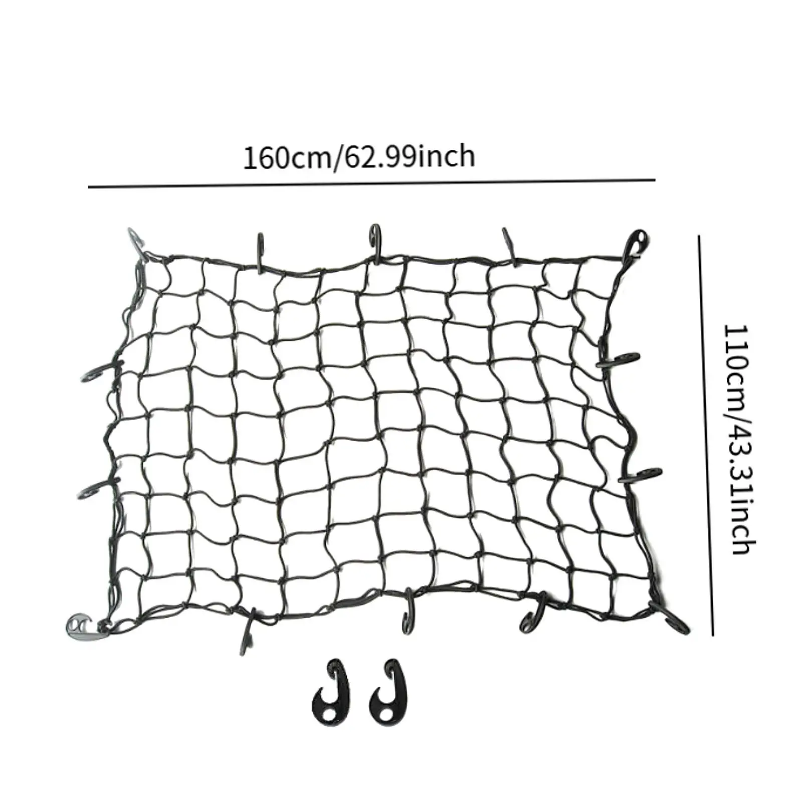 Filet de Chargement Générique, Installation Simple, observateur, Multifonctionnel avec Clips RapDuty pour les Petites et Grandes Charges Extérieures