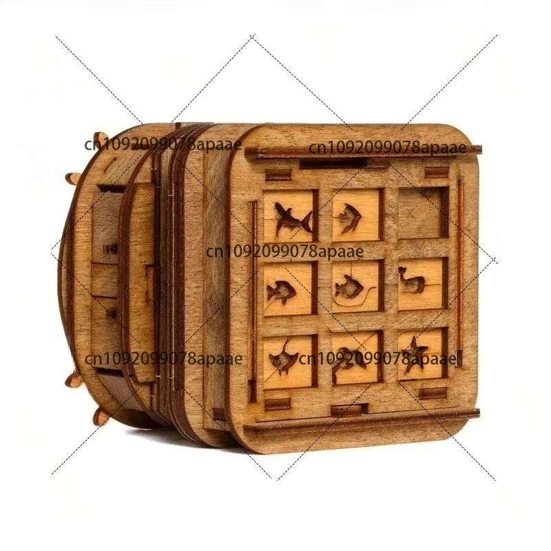 

High-difficulty Hell-level Puzzle Decryption Mechanism Box Puzzle High-IQ Brain-burning Toy Gift Male