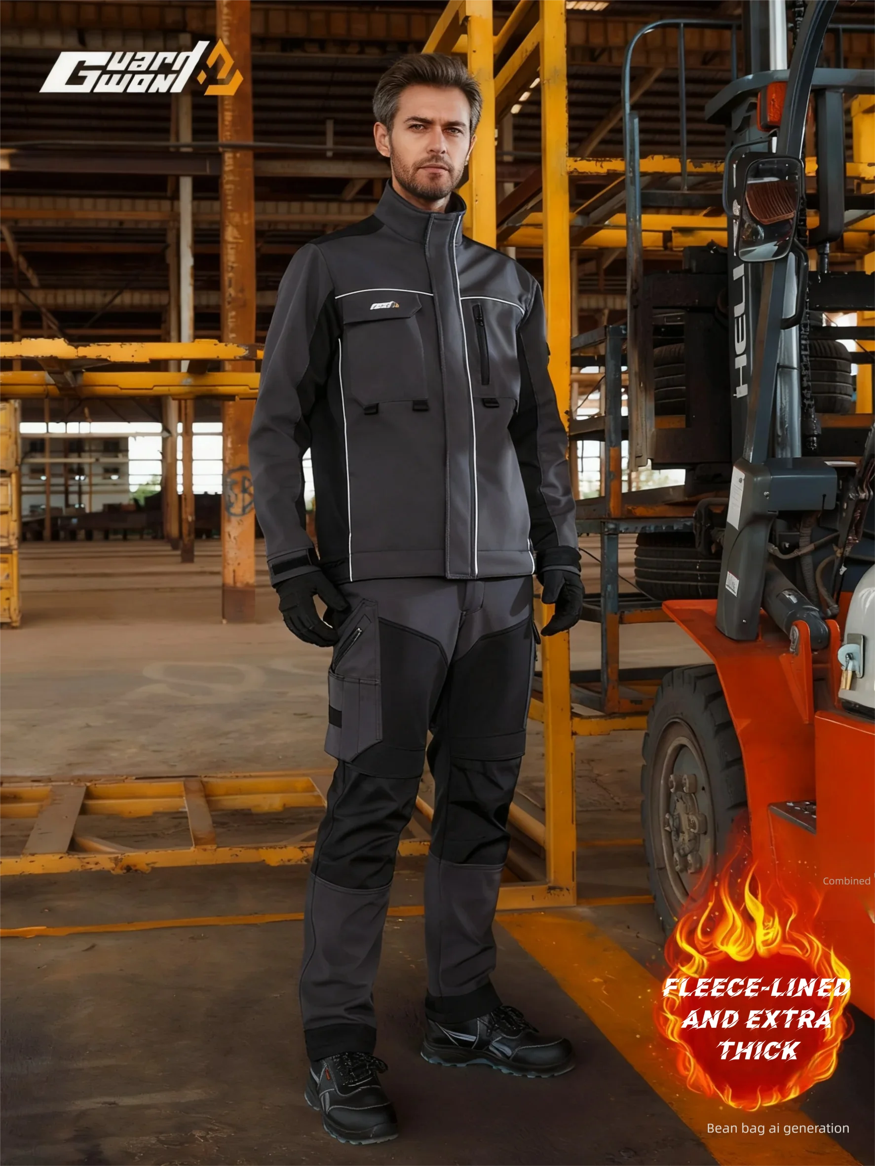 

Бархатные теплые рабочие брюки для мужчин, износостойкие рабочие брюки с несколькими карманами, многофункциональные рабочие брюки с завязками на щиколотке для авторемонтных магазинов.