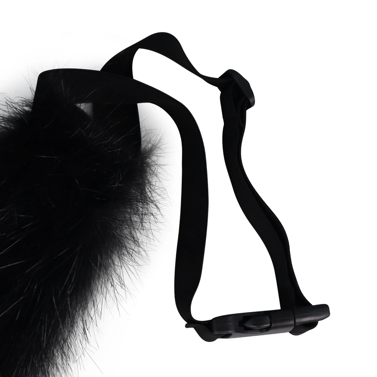 Accessorio per costume cosplay anime Therian in peluche peloso con coda di volpe animale in pelliccia sintetica per la festa di Natale