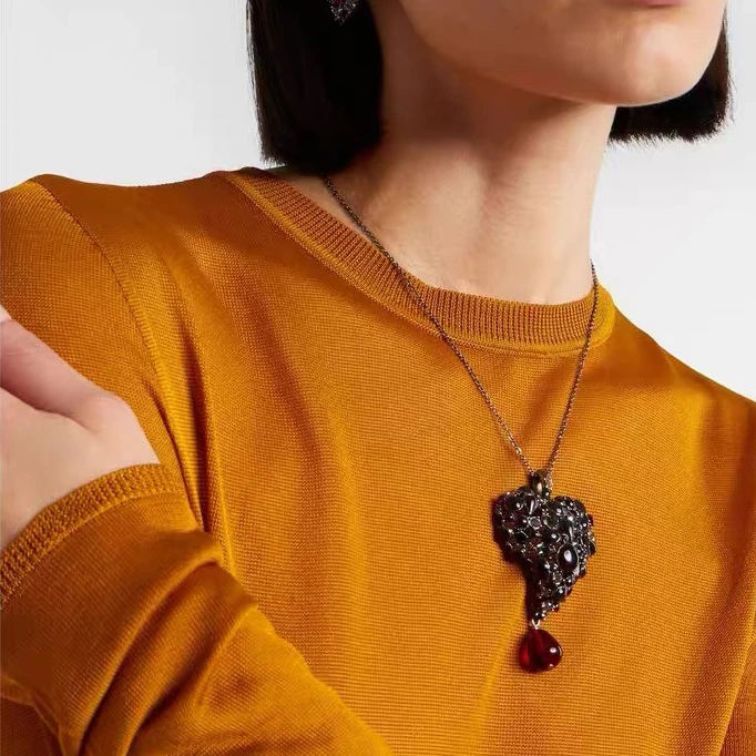 Europe America Top Quality Crystal Luxury Earrings Necklaces Women Designer Brand Jewelry Trend