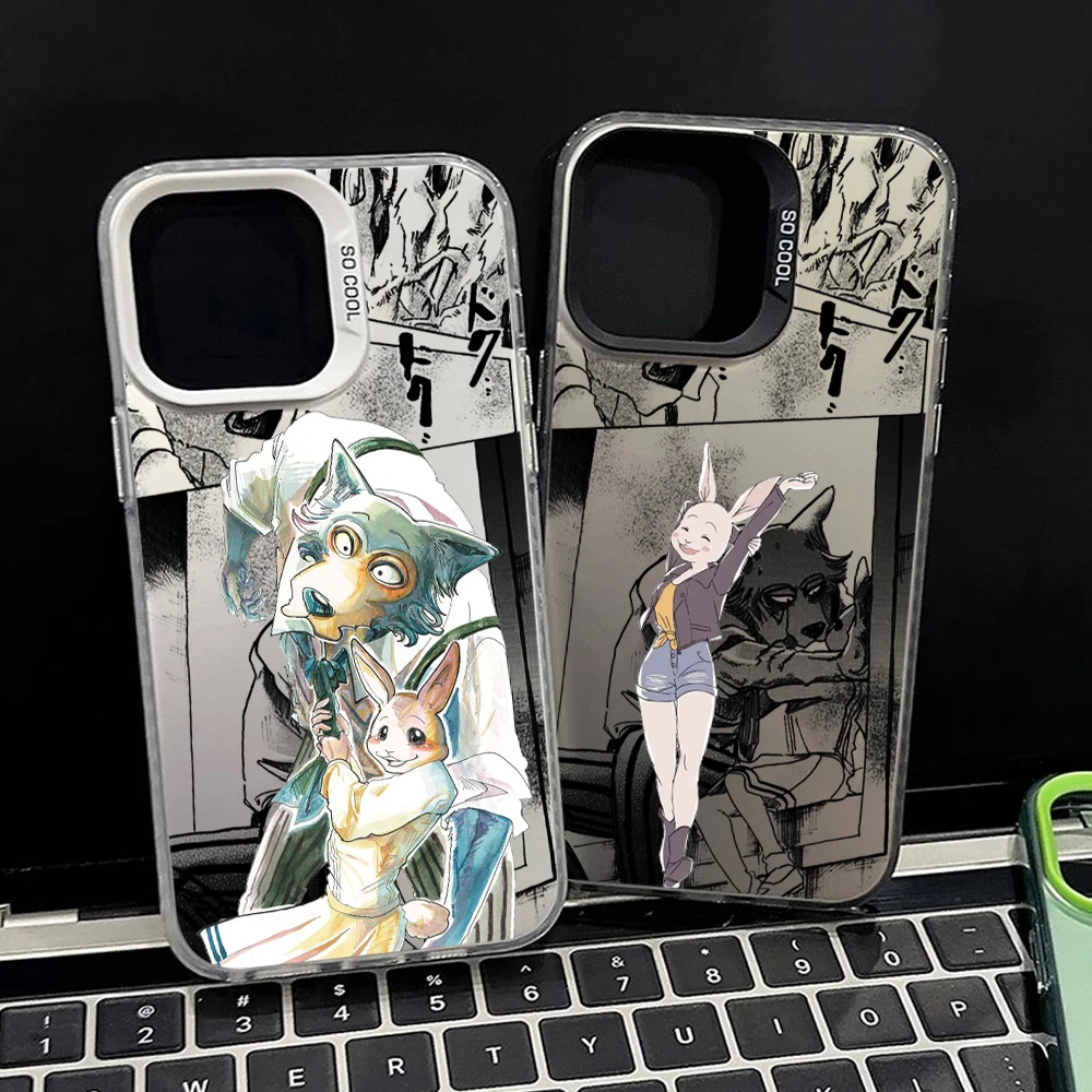 Beastars Legoshi Haru для Xiaomi Mi13 12 11 Poco X5 X3 F4 F3 M3 C51 C50 матовый цветной серебристый чехол для телефона