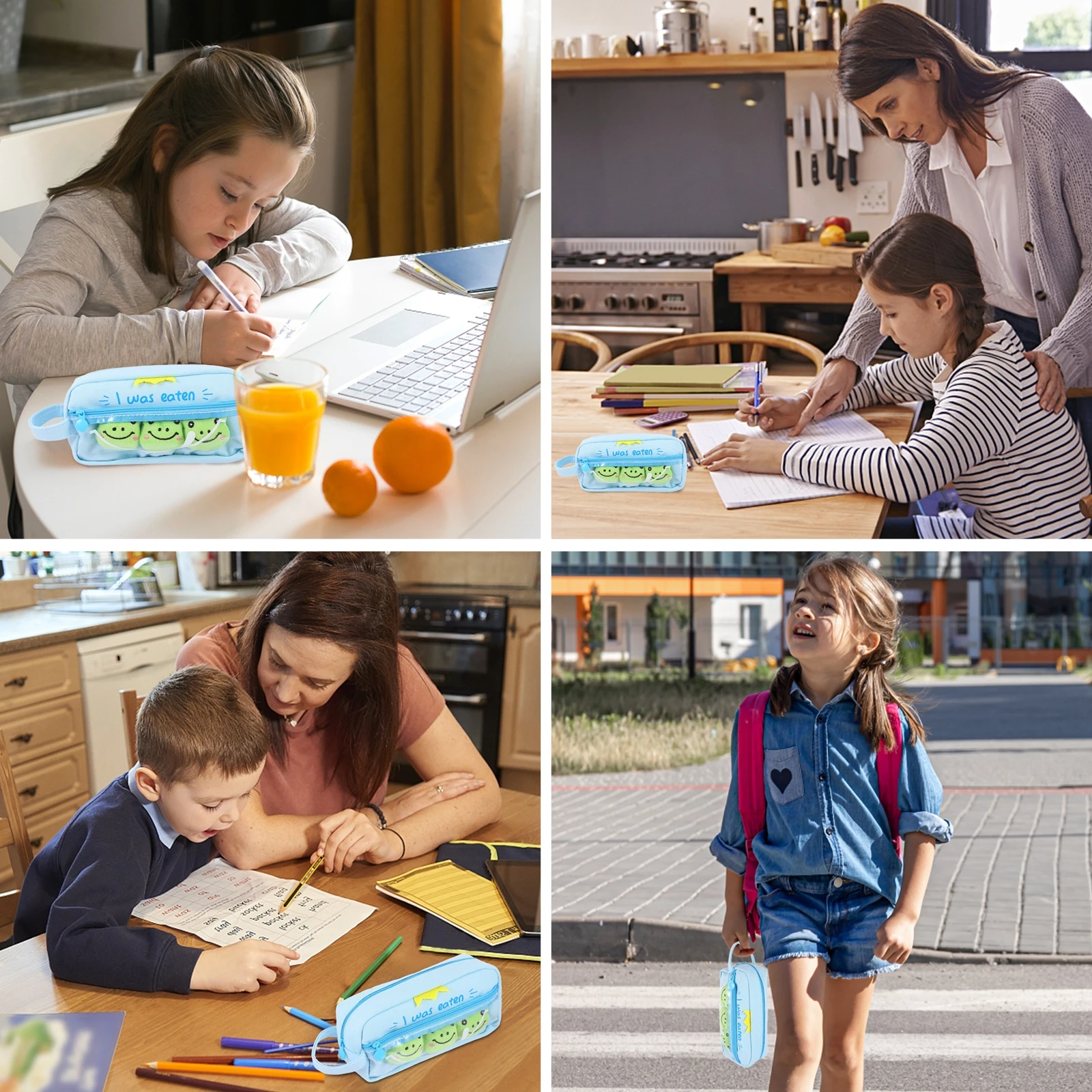 

Pen Container Large Capacity Pencil Case Heart Creative Stationery Bag Student Adorable Pouch