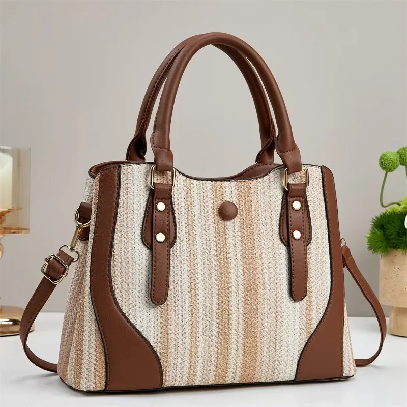 

New Ladies Luxury Print Leather Shoulder Bag Famous Designer Casual Women Crossbody Bag Classic Popular​ Brand Womens Handbag