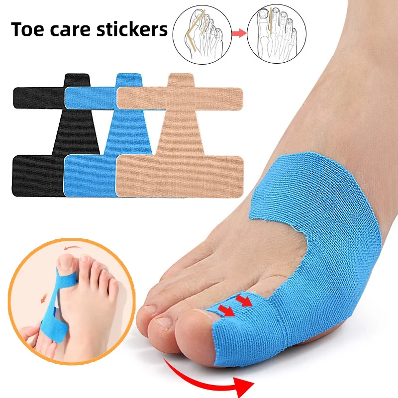 10Pcs Precut Kinesiology Tape for Bunion,Bunion Corrector & Relief,Big Toe Support Pain Relief,Hypoallergenic Latex-Free Tape