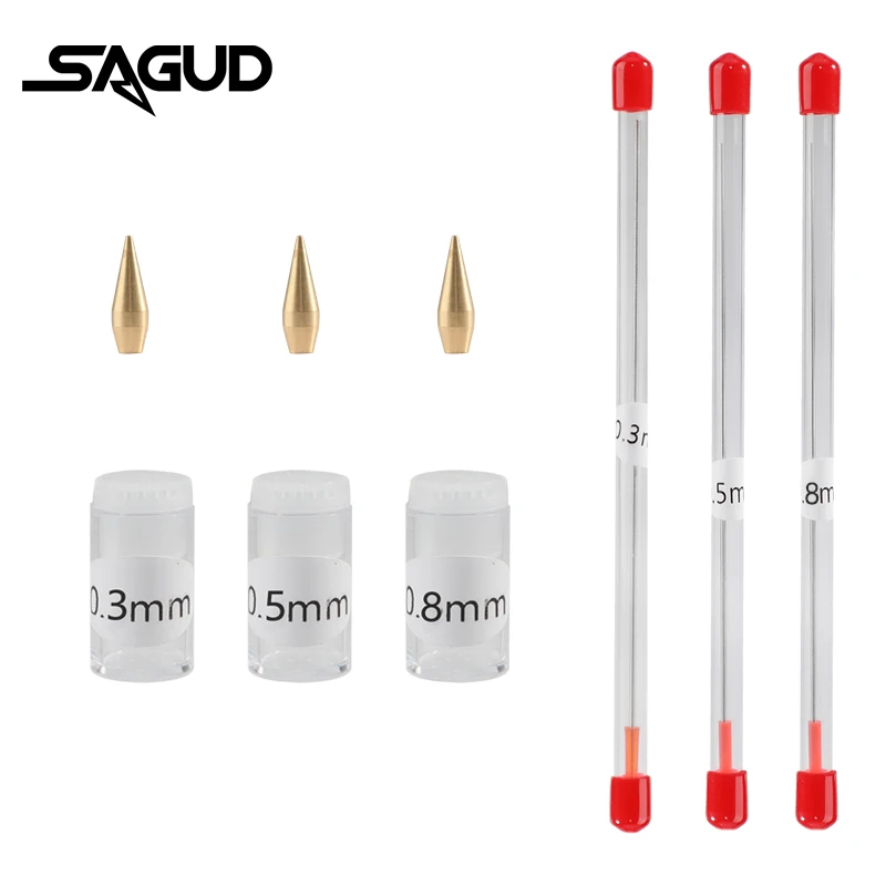 SAGUD Airbrush Nozzle Needle Accessories Spray Gun Cleaning Repair Tool Kit Needle Nozzle Cap Replacement Parts Tools for SD-182