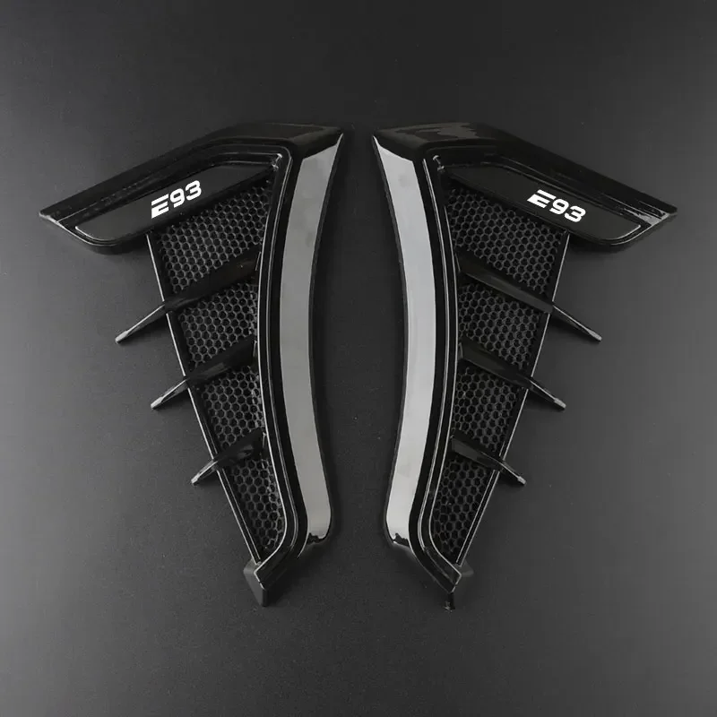 

Carbon Black Car Fender Side Vents Air Flow Intake Hole 3D Grille Sticker Cover for E39 E46 E60 E61 E92 E93 Car Accesorios