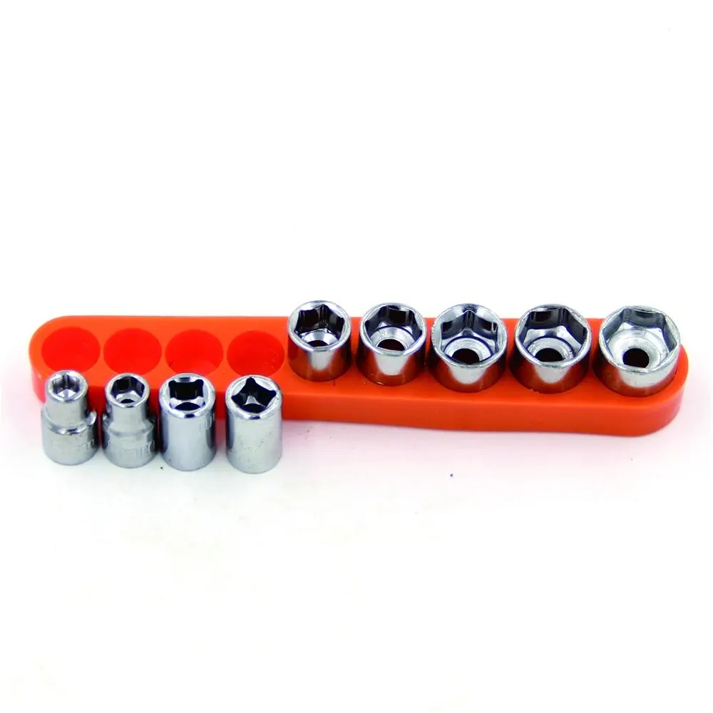 9pc 5-13mm Hexagonal Sleeve Head Xiaofei 6.35mm Square Head Conversion Head Electric Tool Accessory Set