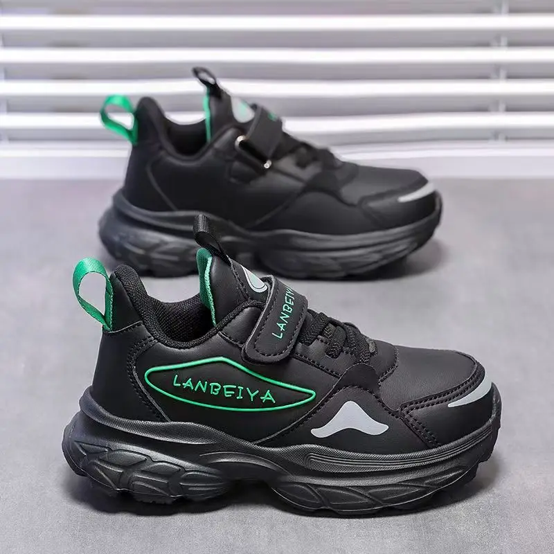 

Children's Spring Summer Mesh Casual Sports Shoes Boys Thick Sole Non Slip Breathable Waterproof Velcro Cuhk Boy's Running Shoes