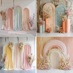 Mehofond Photography Background Boho Arch Floral Curtain Adult Birthday Wedding Maternity Portrait Decor Backdrop Photo Studio