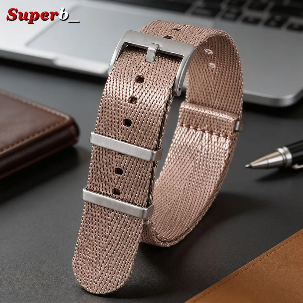 High Density Nylon Watch Strap for Seiko Army Sport Bracelet 20mm 22mm 24mm Black Brown Green Band Military Casual Watchband