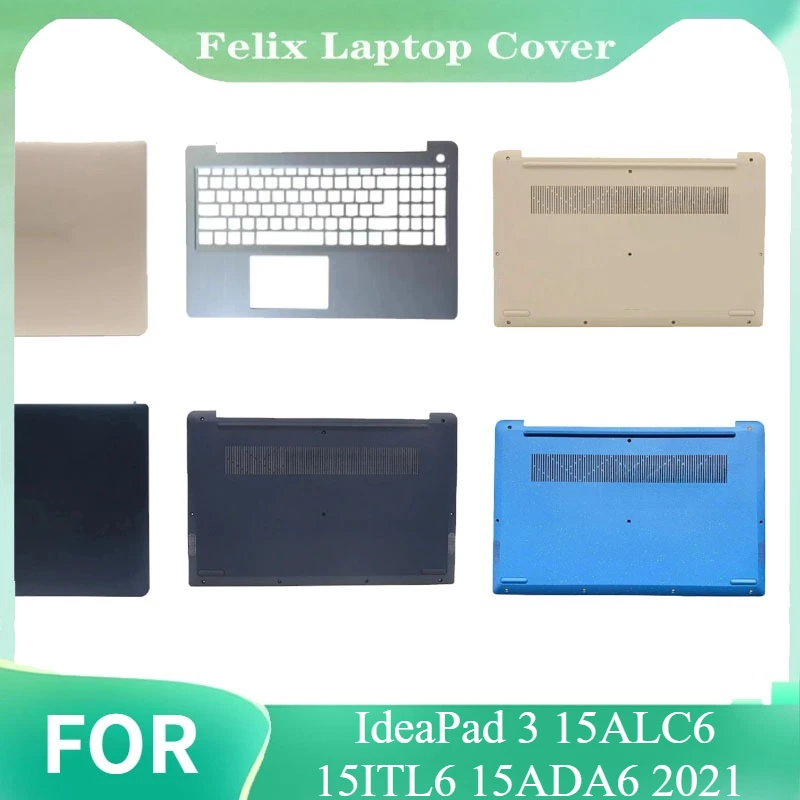 

For IdeaPad 3 15ALC6 15ITL6 15ADA6 2021 New Laptop LCD Back Cover Front Bezel Palmrest Bottom Case Keyboard Hinges