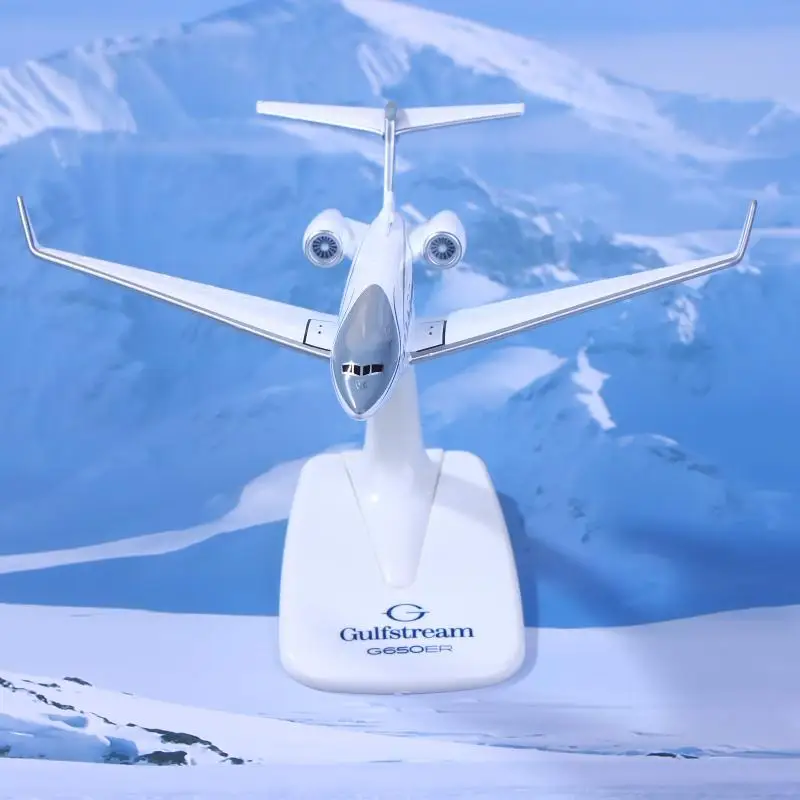 1PCS Gulfstream G650 Aereo Diecast 1/200 Bilancia Modello di Aereo Aerei G650ER Modello di Aereo Modello di Aereo