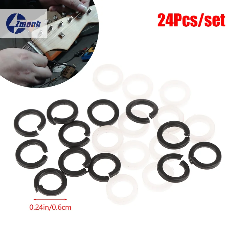 New！24Pcs/Set Guitars Tuning Peg Machine Heads Gasket Spring Washers Tuner Peg Spacer Instrument Accessories For Electric Guitar