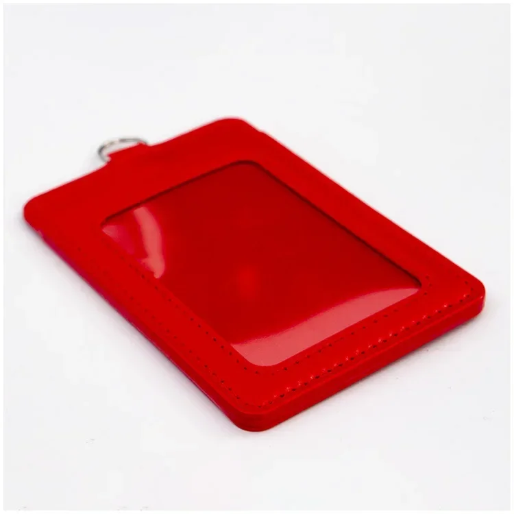 1pc PU Leather Card Holder Bus Card Case Student Pass Card Protective Cover School Nurse Accessories Id Cards Holder